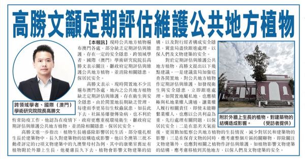 高勝文籲定期評估維護公共地方植物 _市民日報2.jpg